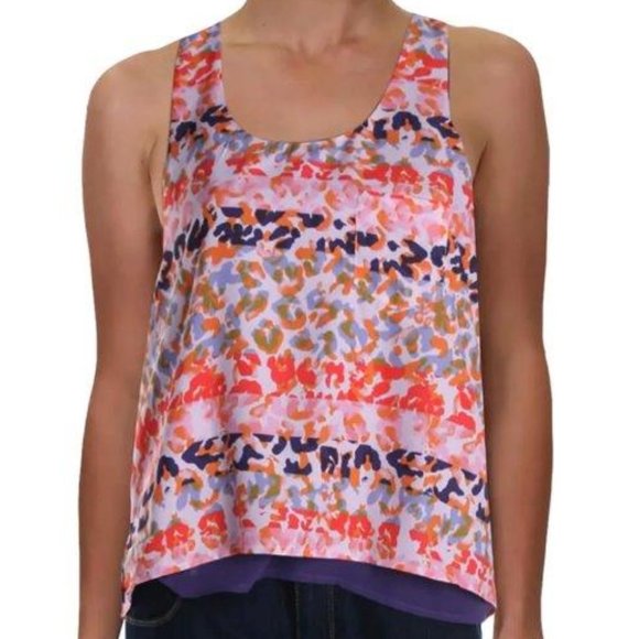 NWT Q & A ANIMAL PRINT RACER BACK CASUAL TOP - medium - Picture 2 of 7